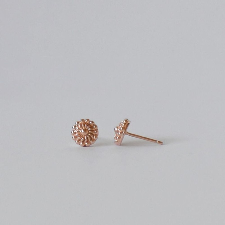 Schmuck nika Schmuck | Ohrstecker Blume | Rosegold